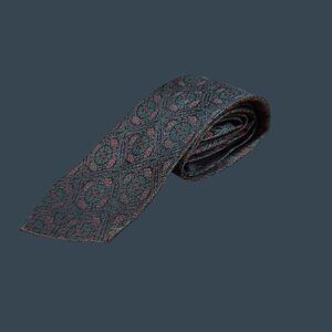 Vintage Osmuns By Damon All Silk Geometric Pattern Neck Tie 54" Long